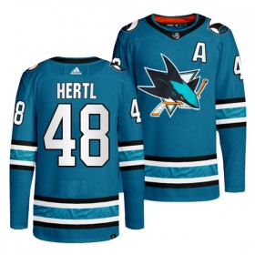 San Jose Sharks tröja Tomas Hertl 48 Teal Authentic - NHL Tröjor Herr
